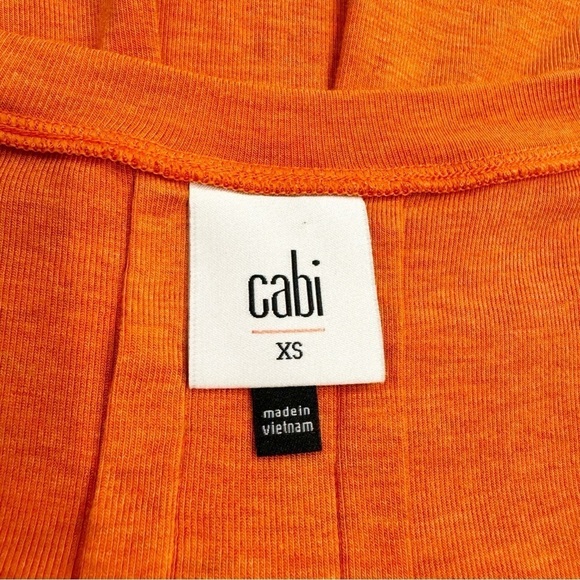 Cabi | Hangout Tee Oversized Orange Gray Size XS - Picture 6 of 8
